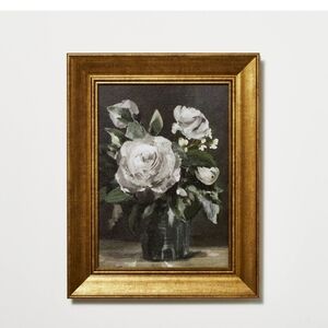 11" x 14" Vintage Floral Framed Wall Canvas - Threshold x Studio McGee